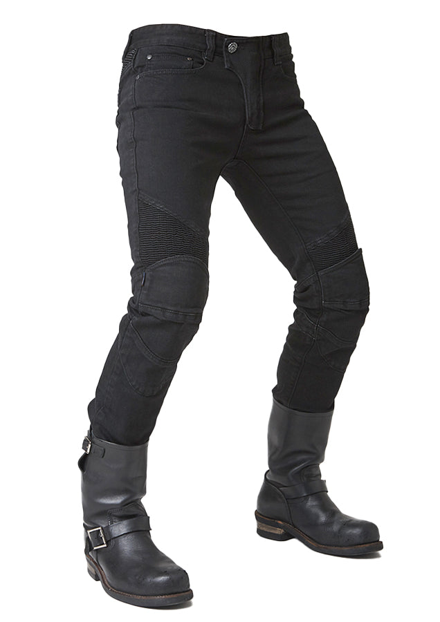 FEATHERBED BLACK Men's Motorcycle Riding Jeans – uglyBROS USA