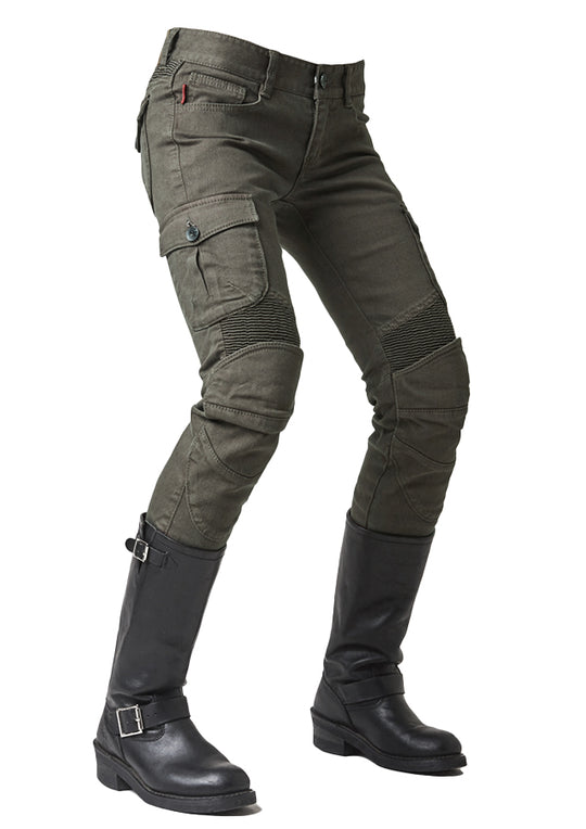 Motorpool G Olive Womens Motorcycle Riding Jean Cargo Pants Uglybros Usa