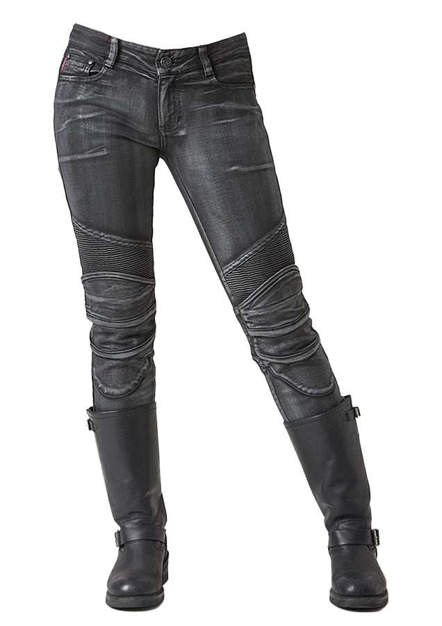 Twiggy Silver Womens Motorcycle Riding Jeans Uglybros Usa